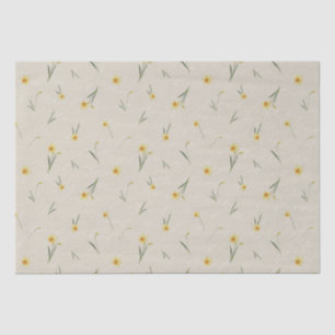 March Birth Month Flower Yellow Daffodil  Tissue Paper