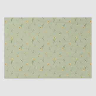 March Birth Month Flower Yellow Daffodil  Tissue Paper