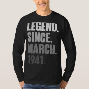 March Birthday 82nd Decoration 82 Years Old Vintag T-Shirt