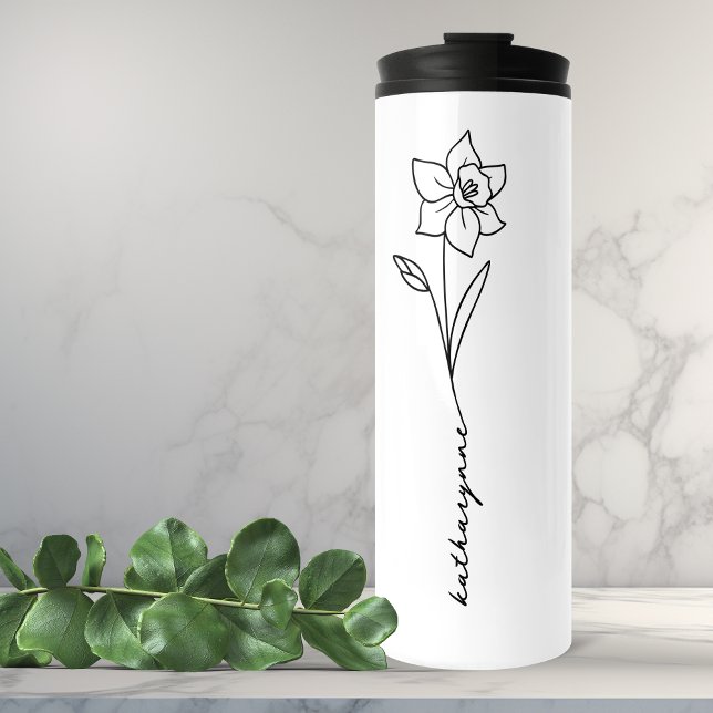 March Birthday Month Flower Daffodil Thermal Tumbler (March Birthday Month Flower Daffodil Thermal Tumbler)