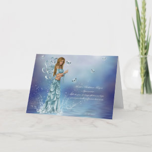 March Birthstone Fairy Card