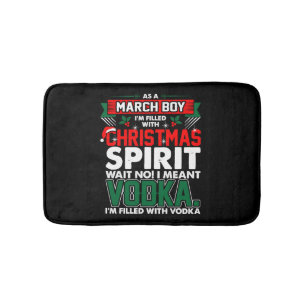 March Boy Christmas Spirit Bath Mat