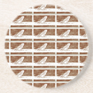 "March Brown" Dry Fly Pattern Coaster. Coaster