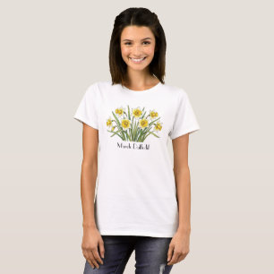 March Daffodil Flowers T-Shirt