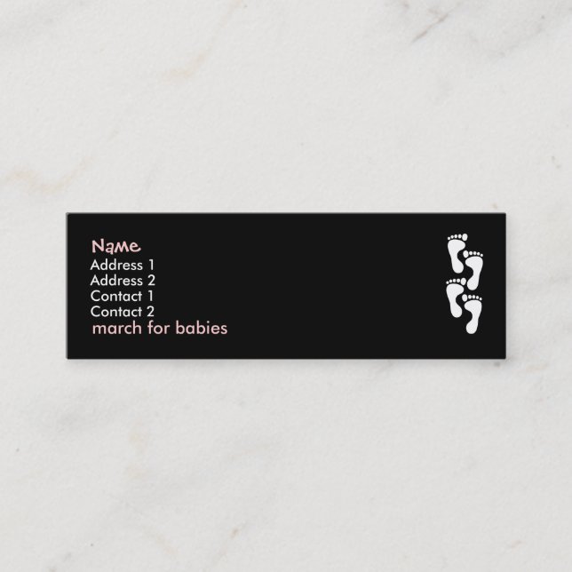 march for babies Profile Card pink/girl (Front)