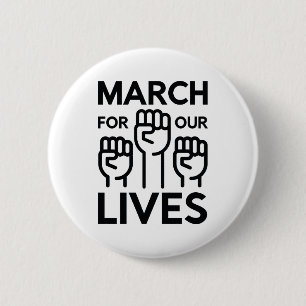 March For Our Lives 6 Cm Round Badge