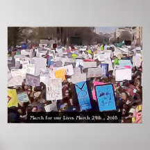 March for our Lives Gun Control Rally poster