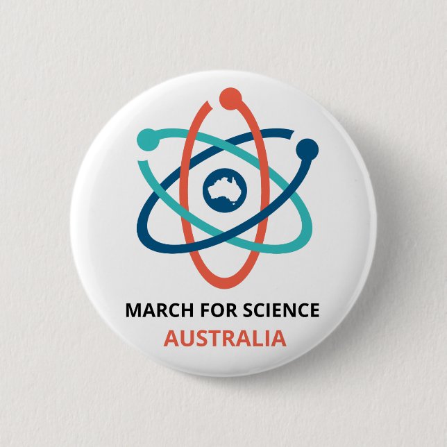 March for Science - Australia - 6 Cm Round Badge (Front)
