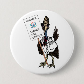 March for Science Australia - Cassowary - 7.5 Cm Round Badge