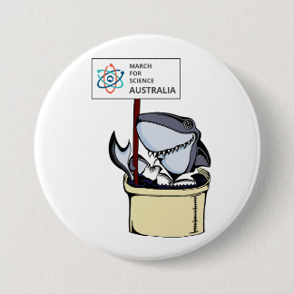 March for Science Australia - Shark - 7.5 Cm Round Badge
