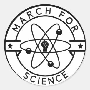 march_for science classic round sticker
