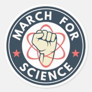 March For Science Classic Round Sticker