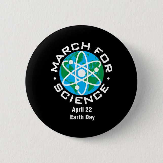 March For Science Earth Day  6 Cm Round Badge (Front)