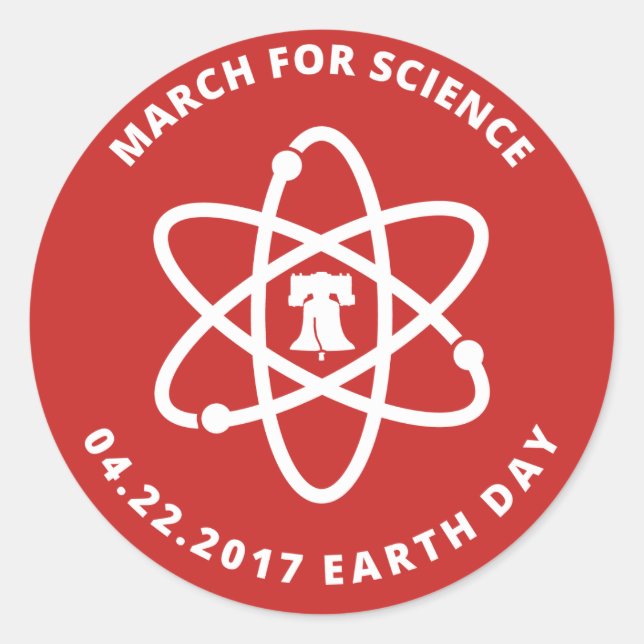 March for Science Philadelphia stickers (Front)