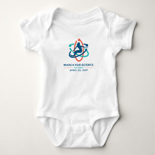 March For Science: San Diego - Baby White Romper Bodysuit