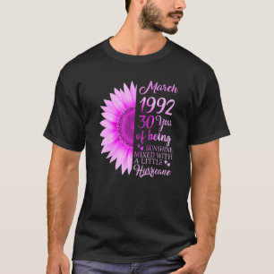 March Girl 1992 30 Years Old 30th Birthday T-Shirt