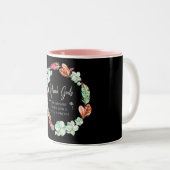 March Girls Are Sunshine, Flowers Birthday Gift Ho Two-Tone Coffee Mug (Front Right)