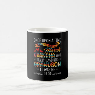 March Grandma Who Really Loved Her Grandsons Coffee Mug
