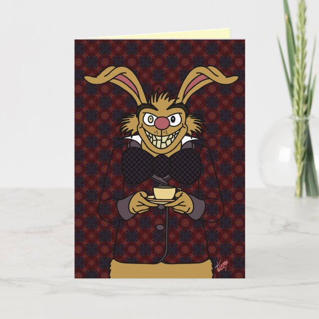 March Hare Greeting Card (Front)