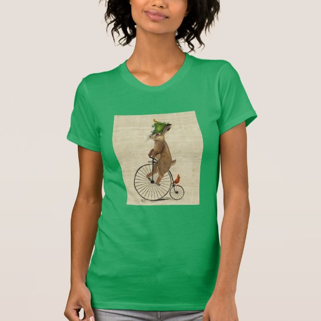 March Hare on Penny Farthing 3 T-Shirt (Front)