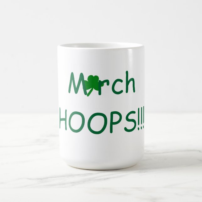 March HOOPS Basketball Humour 15 oz. Mug (Center)