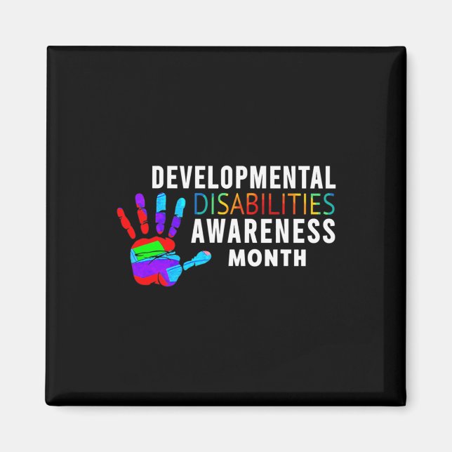March Is National Developmental Disabilities Aware Magnet (Front)