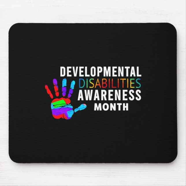 March Is National Developmental Disabilities Aware Mouse Pad (Front)