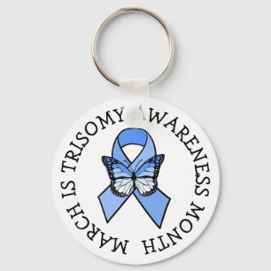 March is Trisomy Awareness Month Key Ring