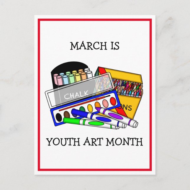 March is Youth Art Month | Add Your Child's Art Postcard (Front)