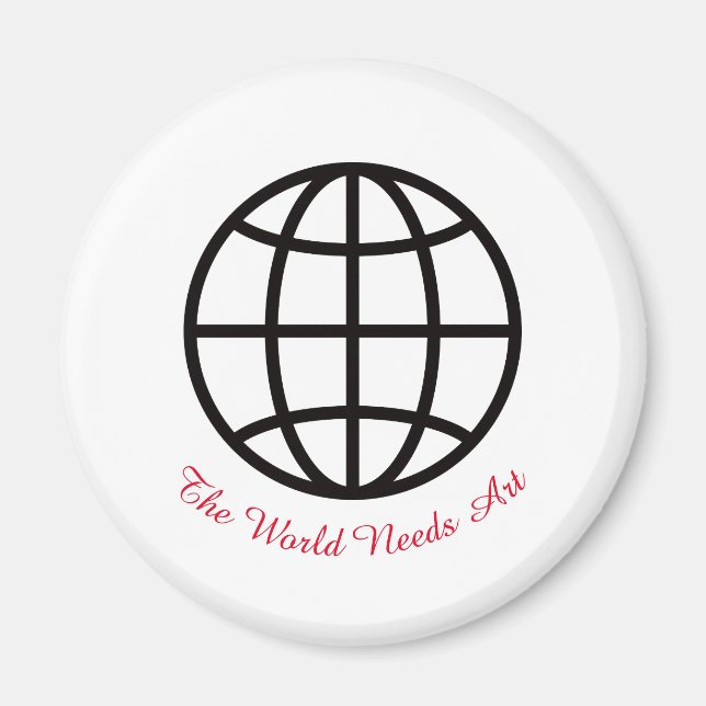 March is Youth Art Month, The World Needs Art Magnet (Front)