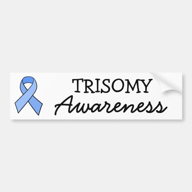March it Trisomy Awareness Month Bumper Sticker (Front)
