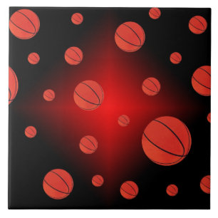 March Madness Basketball Ceramic Tile