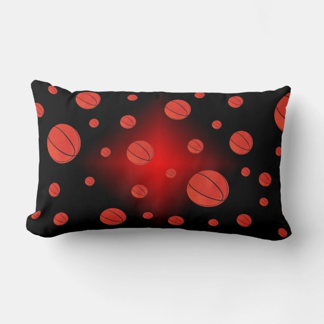 March Madness Basketball Lumbar Pillow (Front)