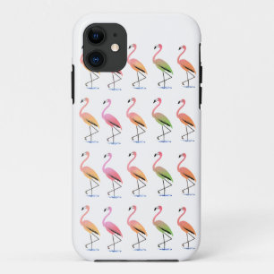 March of the Tropical Flamingos Case-Mate iPhone Case