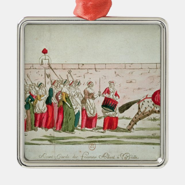 March of the Women on Versailles Metal Tree Decoration (Front)