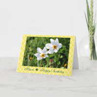 March Stunning White Jonquil Flower Birthday