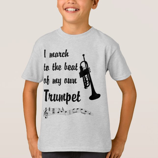 March to the Beat: Trumpet T-Shirt (Front)