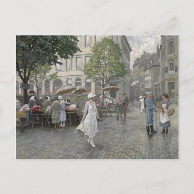 Marché aux fleurs postcard (Front)