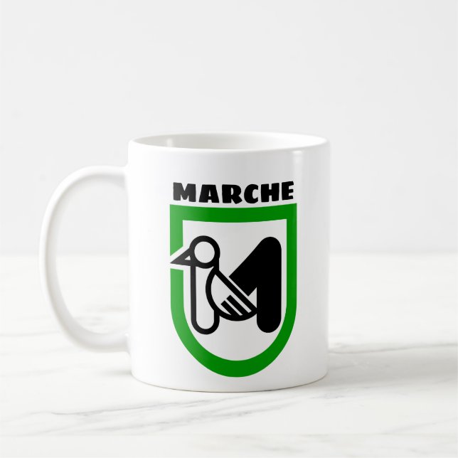 Marche coat of arms (Italy) Coffee Mug (Left)