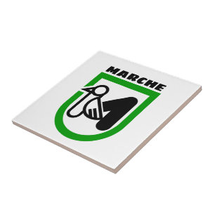 Marche coat of arms (Italy) Tile