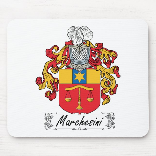 Marchesini Family Crest Mouse Pad (Front)
