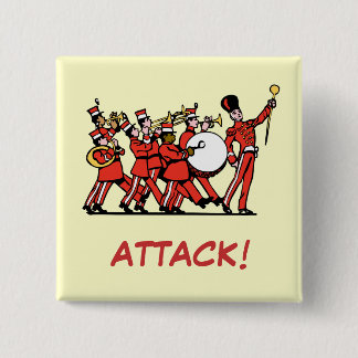 Marching Band 15 Cm Square Badge