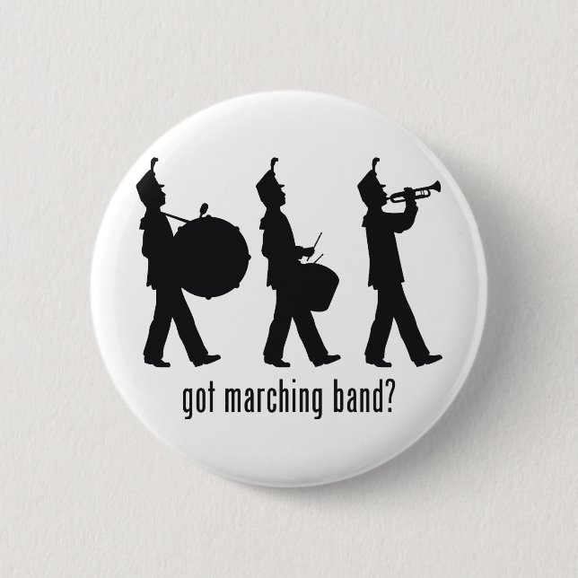 Marching Band 6 Cm Round Badge (Front)