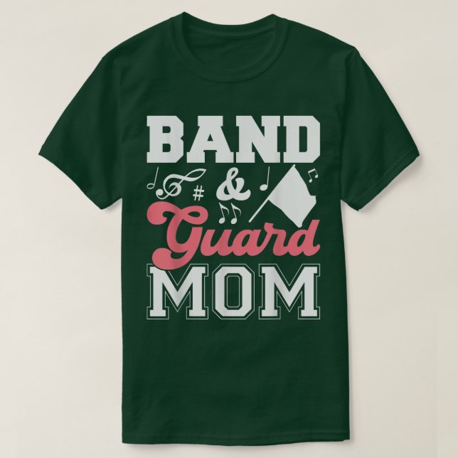 Marching Band and Guard Mum of Both  T-Shirt (Design Front)