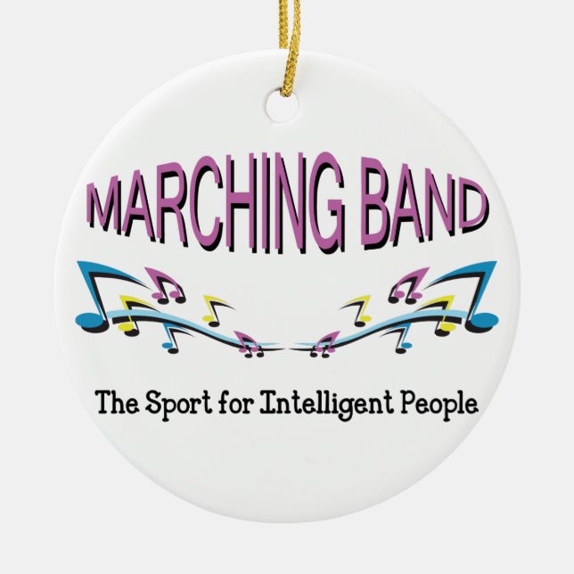Marching Band Ceramic Tree Decoration (Front)