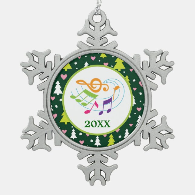 Marching Band Choir School Music Ornament (Front)