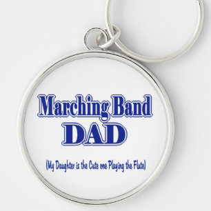 Marching Band Dad/ Flute Key Ring