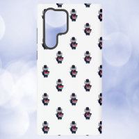 Marching Band Drummer Cat Navy Blue and Red