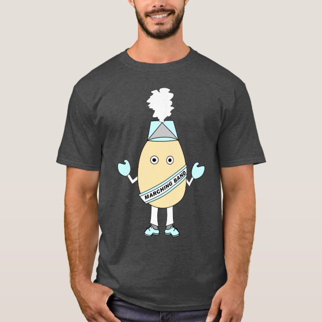 Marching Band Egghead  T-Shirt (Front)