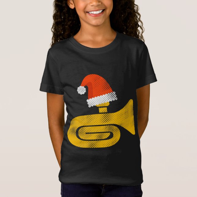 Marching Band Funny Tuba T-Shirt (Front)